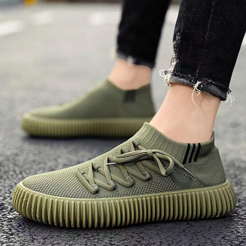 Laufschuhe für Herren, ultraleicht, atmungsaktiv, bequeme Wanderschuhe, lässige Mode-Sneaker, fliegende Strick-Mesh-Workout-Schuhe für Männer