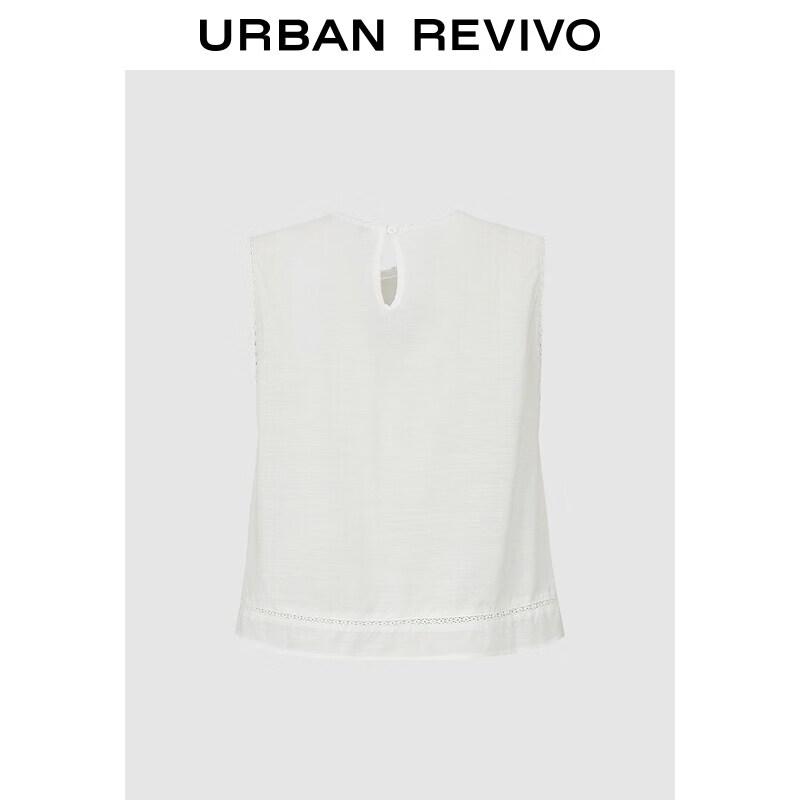 UR2026 Women s Jacquard Embroidered Sleeveless Blouse S