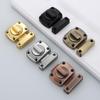 Anti-Theft Zinc Alloy Door Lock: Hole-Free Sliding Door Bolt, Left/Right Rotation, Thickened Security Buckle.
