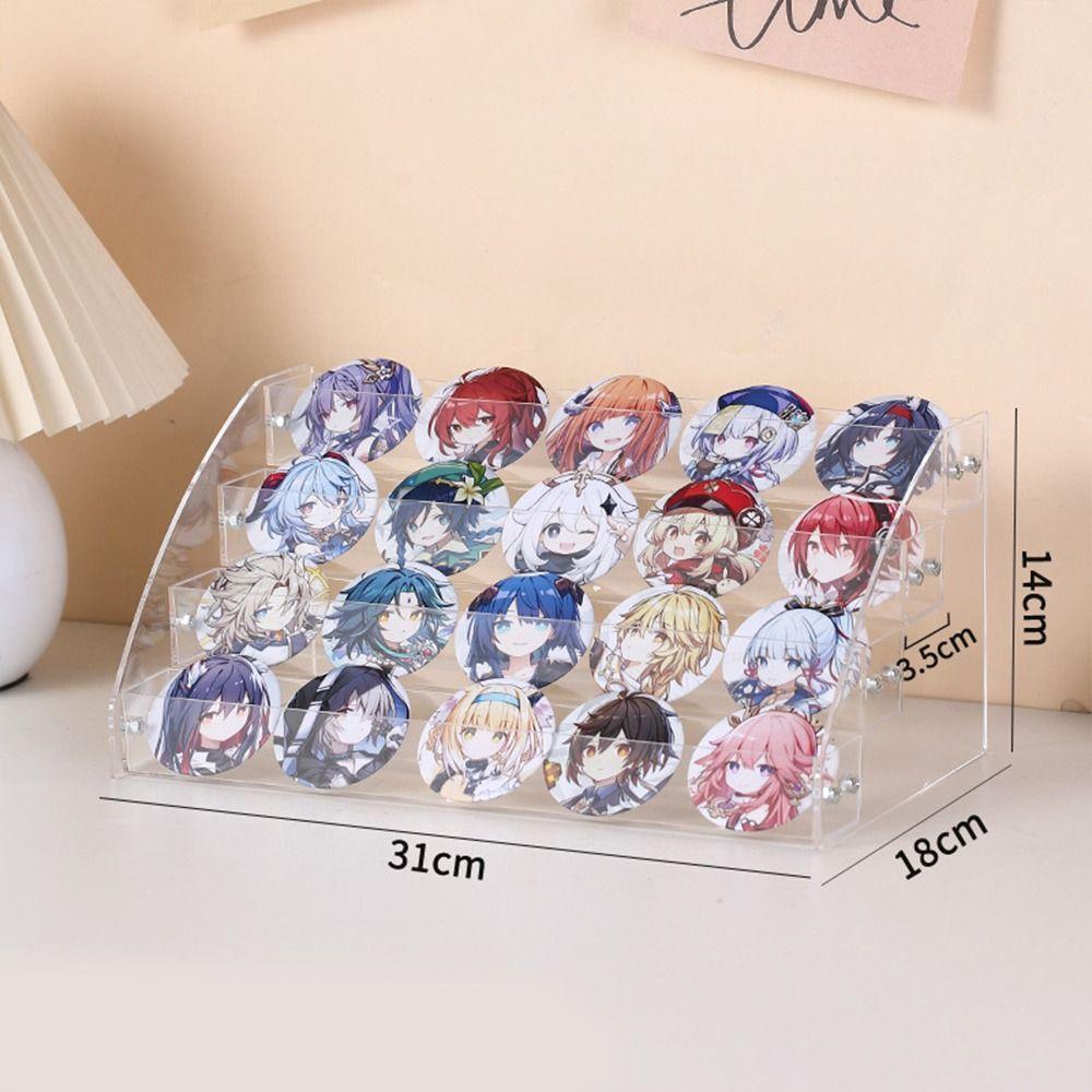 

Badge Storage Rack Ladder Display Rack Hand Made Idol Film Storage Rack Cosmetics 4 Layer