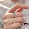 Graf Möbius Ring Voll Diamanten Verdrehter Blume Partnerring Einfacher Temperamentring