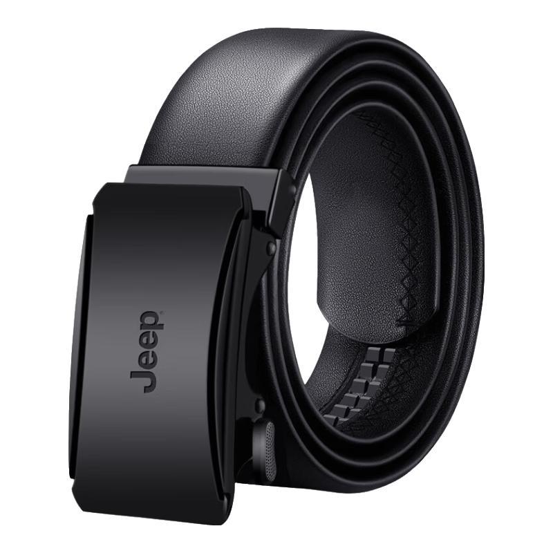 JEEP Men s Automatic Buckle Leather Belt 120cm