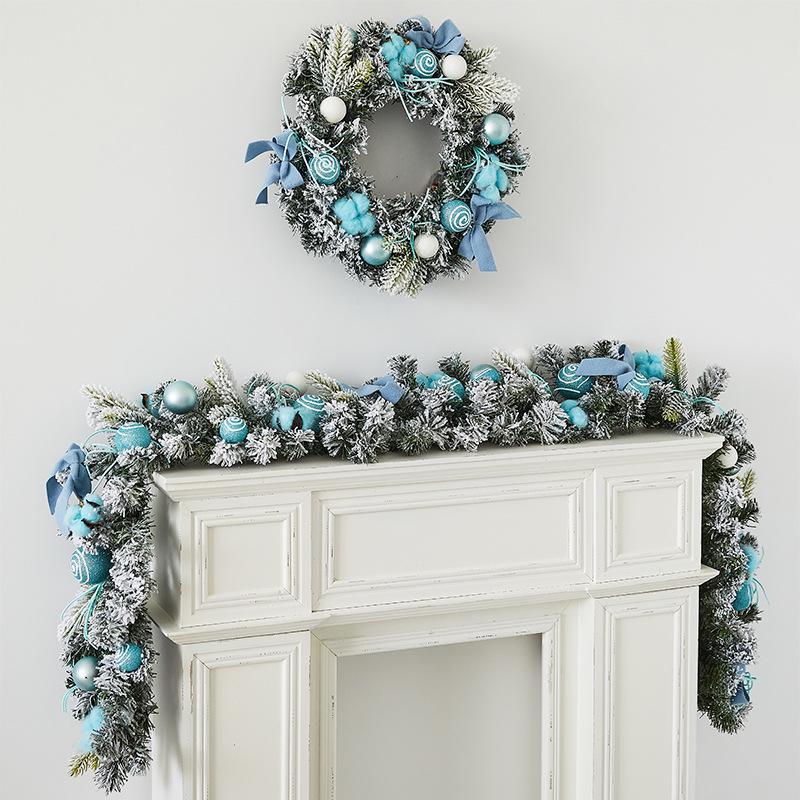 2026 Rattan Christmas Ring Wreaths for Window, Hotel, Mall & Event Decoration.