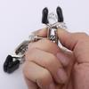 Metal Adjustable Nipple Clamps- Bondage&Flirting Gadgets for Women,Erotic Breast Tweezers with Chest Clip for Adult SM Games