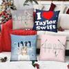 Swifty Concert Support Face Printed Square Pillowcase Sofa Pillowcase Coreless Comfortable Pillowcase 45x45cm