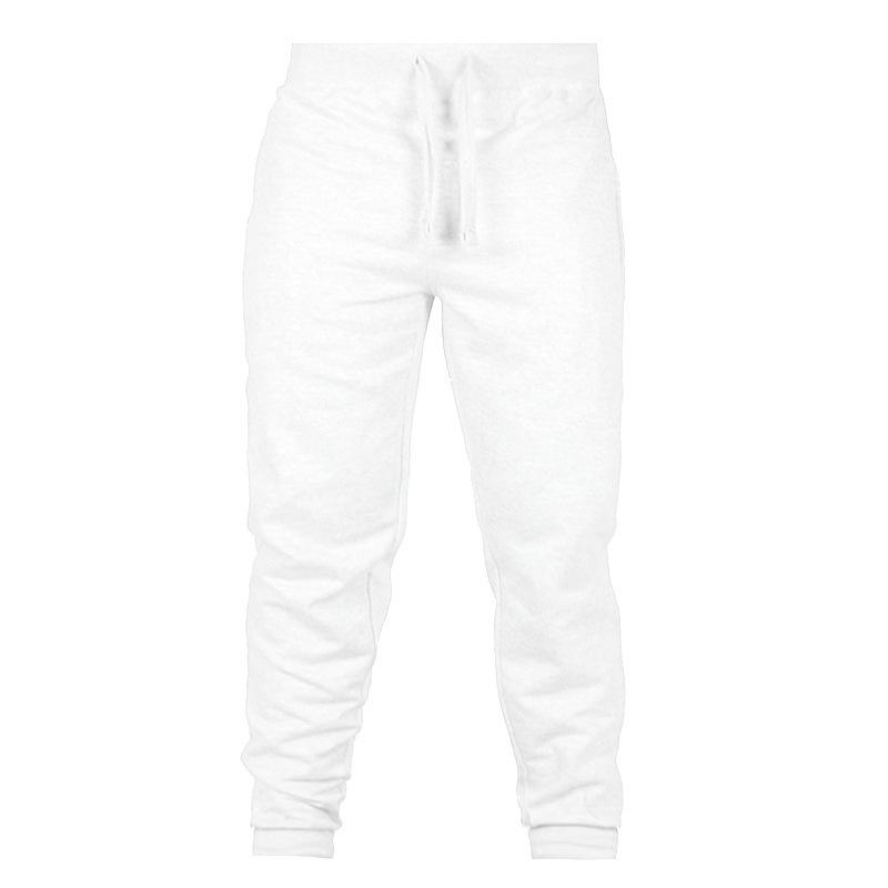 2024 European and American Casual Solid Color Fleece Sports Pants - Men's & Women's Long Sweatpants