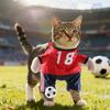 Lustiges Sportler-Fußballer-Kostüm für Hunde Haustier Urlaubszubehör Halloween Geeignet für Katzen und Hunde