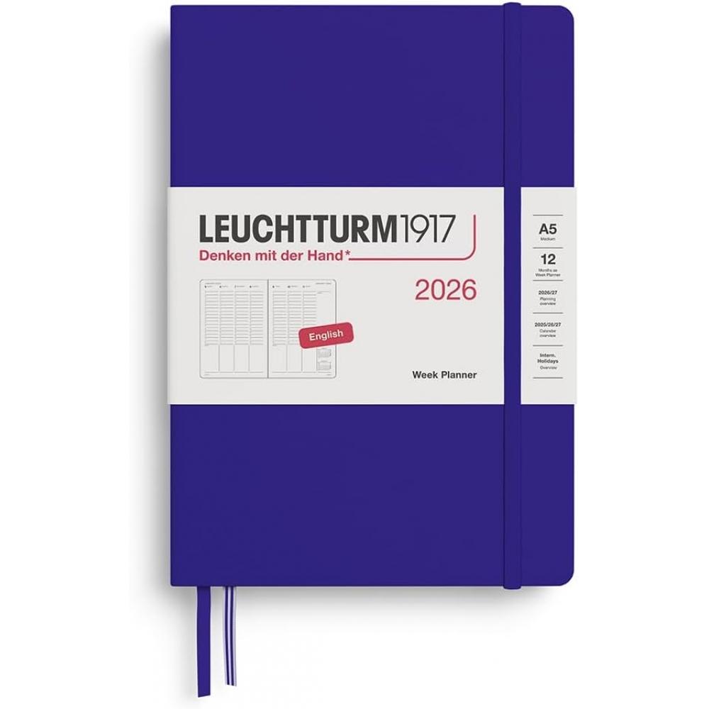 Leuchtturm1917 Leuchtturm Notebook 2026 1 Beginning A5 Weekly Vertical Ink 372764 Regular Imported Product A5 Ink