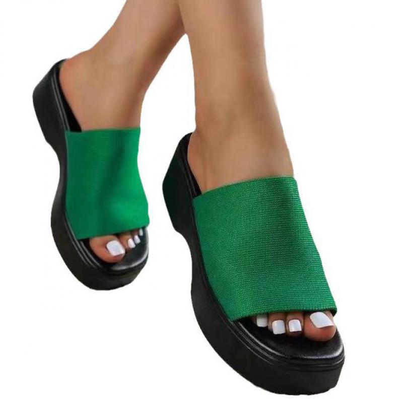 Fashion Pink Platform Slippers Women Summer Designer Open Toe Women's Non-slip Thick Soled Slippers Ladies Outdoor Beach Slippers Woman