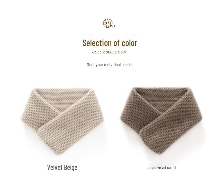 Women's Cashmere Neck Gaiter - 100% Pure Honeycomb Knit Scarf