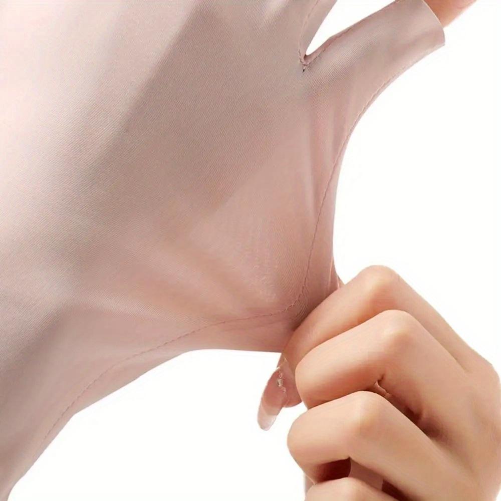 1 Pair Fingerless Gloves Summer Sunscreen Protection Multicolor Gloves Woman Driving Gloves Stretch Female Touchscreen