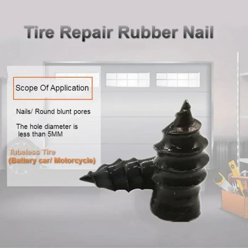 4pcs/Set Bicycle Puncture Repair Nails Anti-Puncture Tools For Car Car Puncture Kit Tyre Repair Rubber Nails Kit for Motorcycle