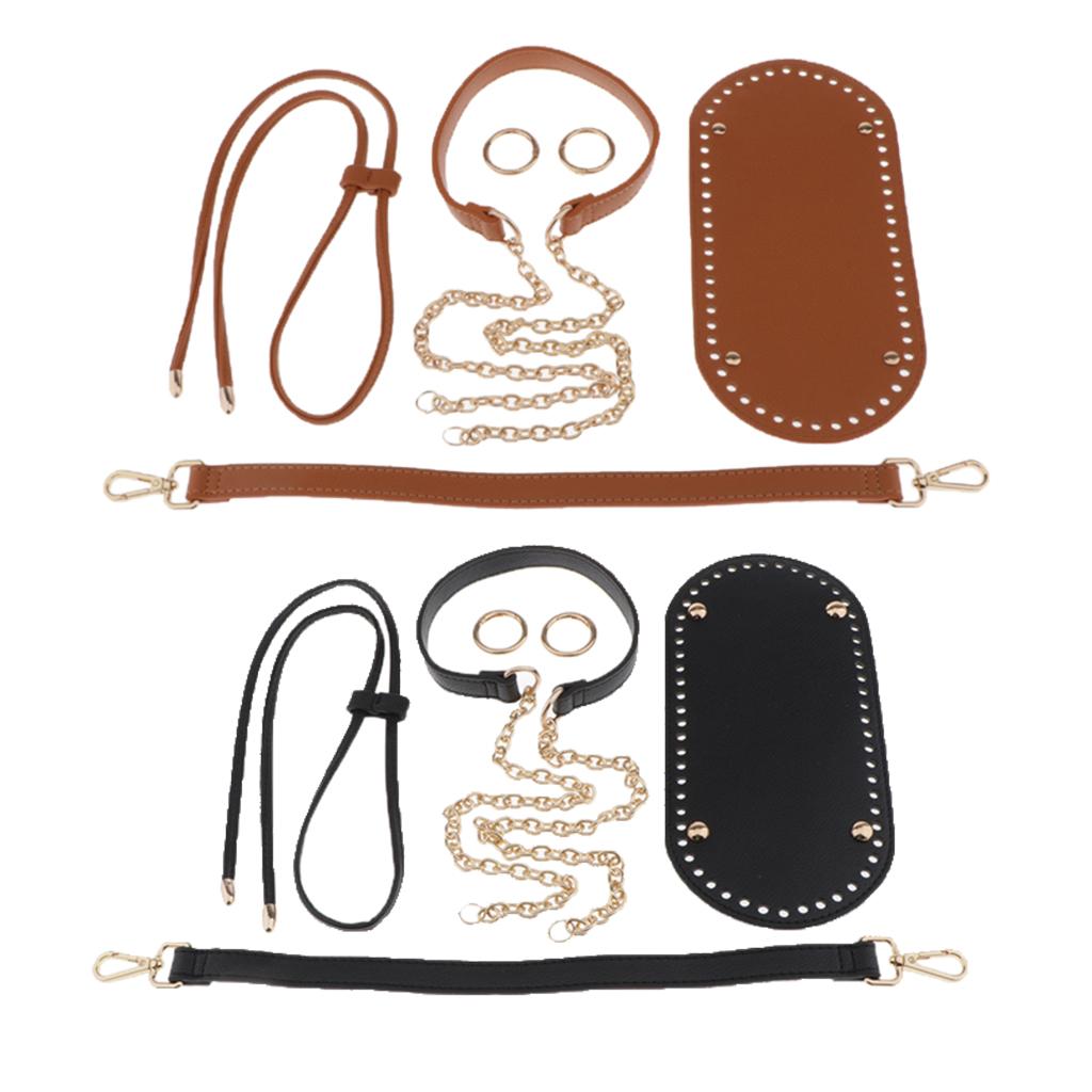 Assorted Leather Bag Bottom Knit Backpack Making DIY Material Kit