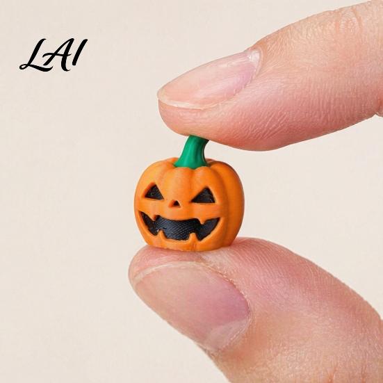 Halloween Party Favors Pumpkin Clicker Built-In Mechanical Shaft Body 3D Printed Decompression Creative Holiday Desk Ornaments Toy Stress