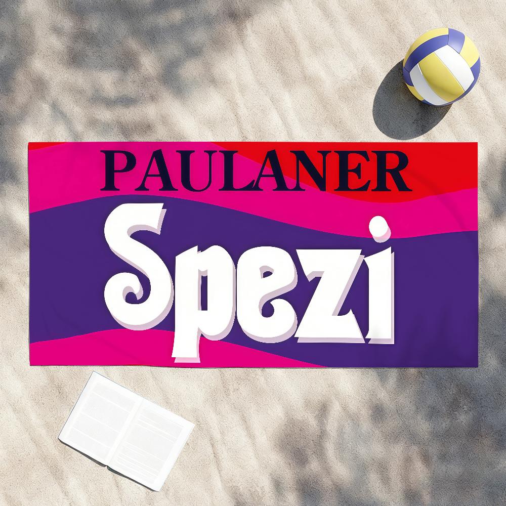 Print Paulaner S-Spezi Towel Drying Bath Towel Applicable To Light Swimming Camping Yoga Beach Out