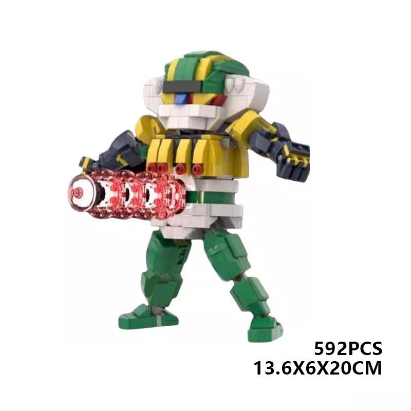 

M-91607 Steel Jack Mech Building Block Assembly Set Compatible With Lego, Model Mech Animation Peripherals