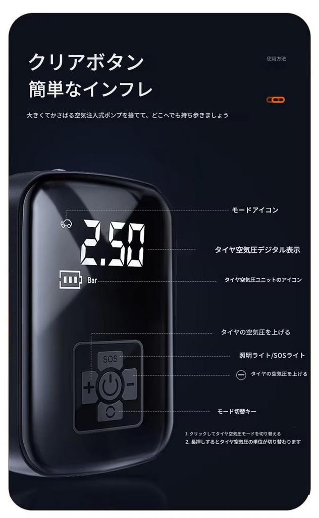 Zmart LEIBOO Wired/Wireless Car Air Compressor, 150 PSI, Portable Electric Tire Inflator Pump for Motorcycles, Bicycles, and Automobile Tire Balls