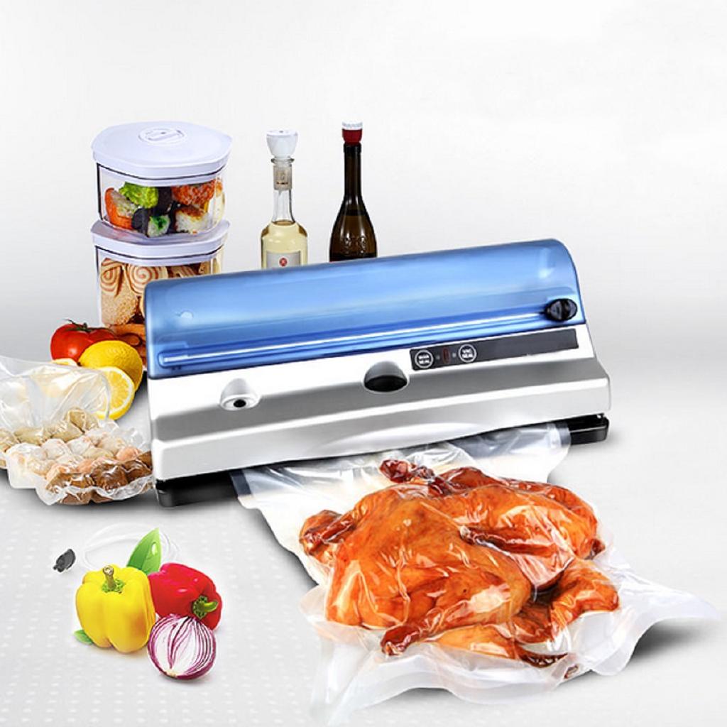 110V / 220V Automatic Food Vacuum Sealer Machine For Food Saver + 10PCS Bags Home Electric Vacuum Sealer Packaging Machine 220V 110V
