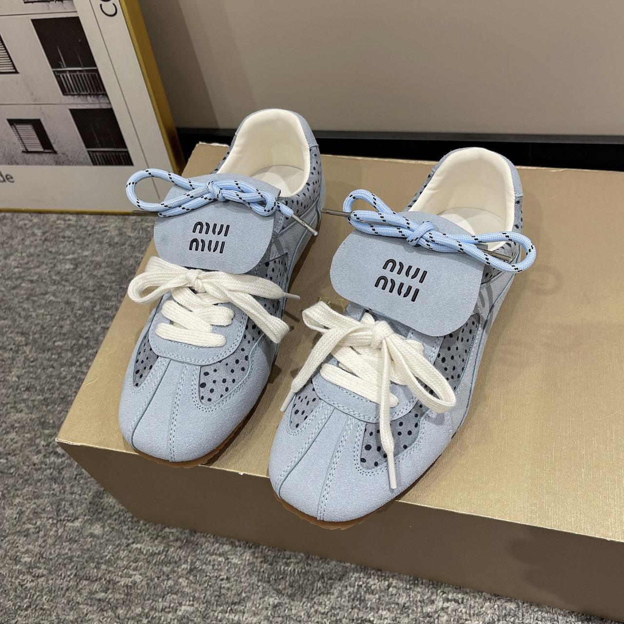 

Нішевий дизайн почуття леопардовий принт німецькі тренувальні туфлі жіночі 2024 нові ретро універсальні повсякденні спортивні кеди взуття Форреста Гампа тренд 40 синій