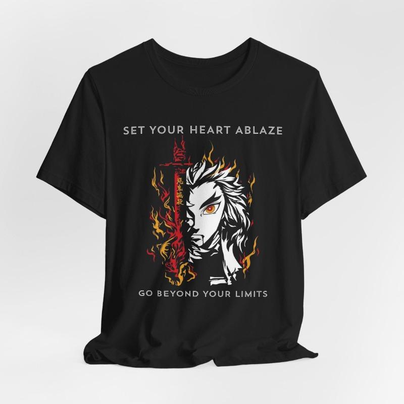 

Purgatory Apricot Shoulang Anime Tshirt Yanzhu SpringSummer New Style Mens Casual Harajuku Style Y2K Unisex Tshirt S