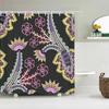 Bohemian Style 3D Printing Bathroom Curtains Shower Curtain With 12 Hooks Home Decoration Waterproof Fabric Boho Bath Screen
