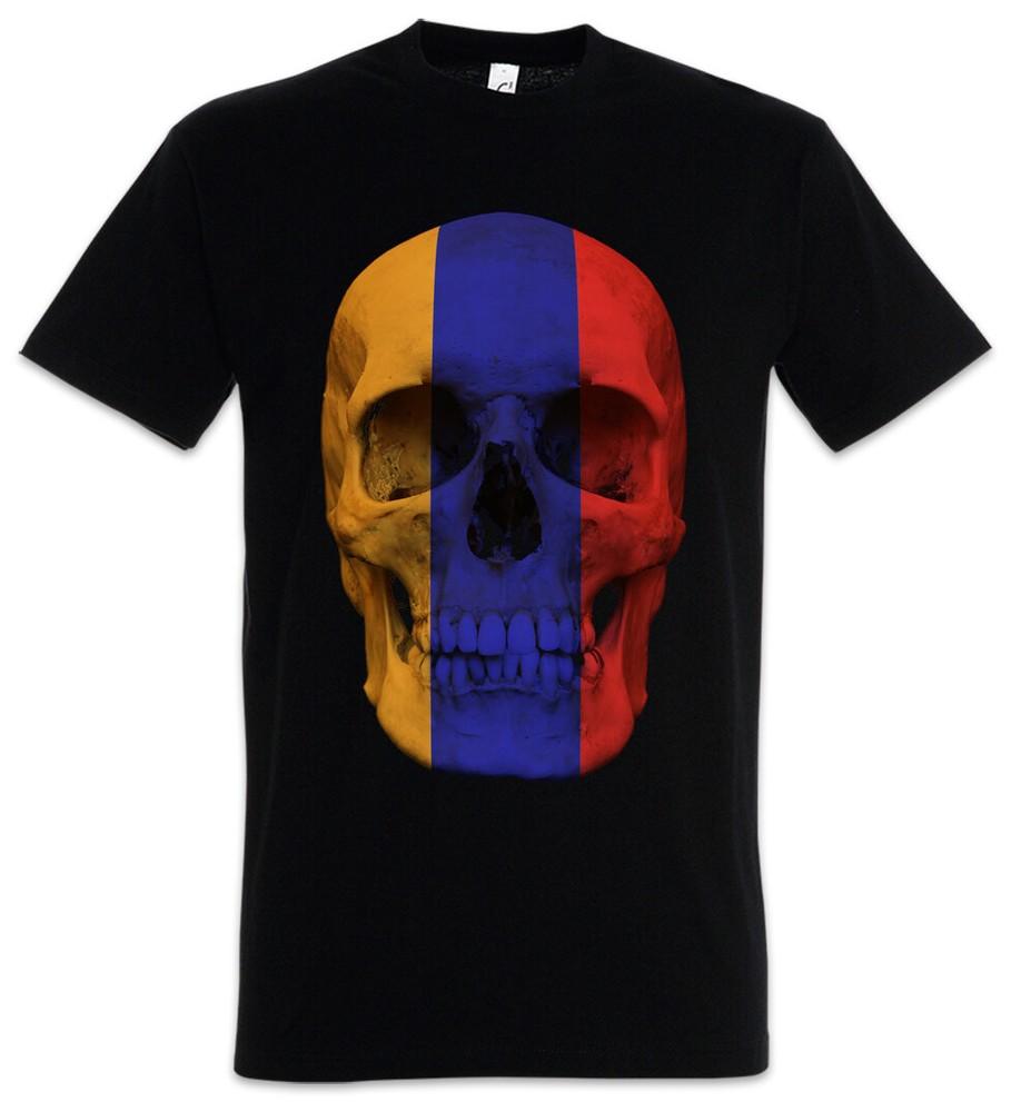 CLASSIC ARMENIA SKULL FLAG T-SHIRT - Banner Fahne Armenien Biker MC
