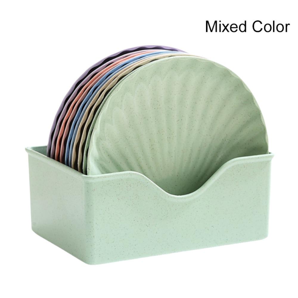 10PCS Nordic Style Snack Tray Microwave-safe Fruit Plate Creative Dinner Dish  Food Scrap