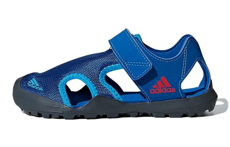 Adidas Captain Toey K Slip Resistant Abrasion Resistant Sandal Blue Kids BC0703 30.5