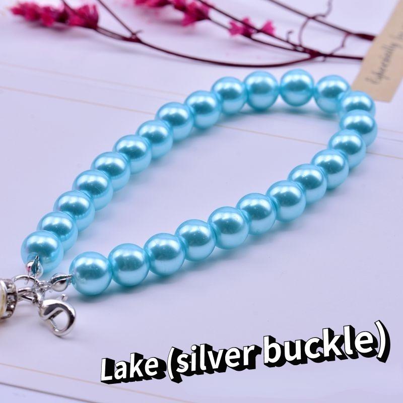 Короткая цепочка с имитацией жемчуга — фото 21