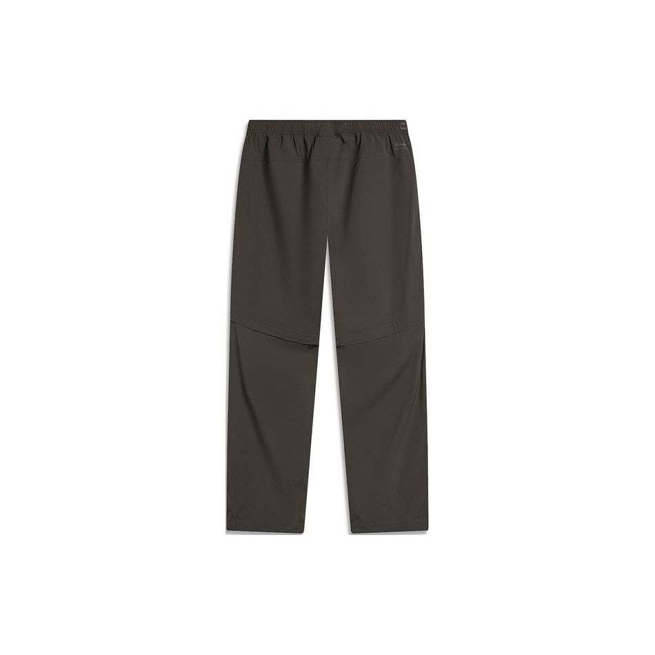 Li Ning CF Series Letter Print Straight Loose Knit Sports Pants Men bottoms Dark-Sky AYKU619-3
