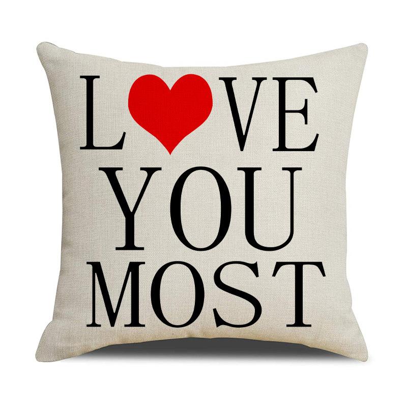 Simple Letter Series Throw Pillow Covers With Digital Printing Of Short Plush Fabric Car-Shaped Sofa Cushion Office Home Decor