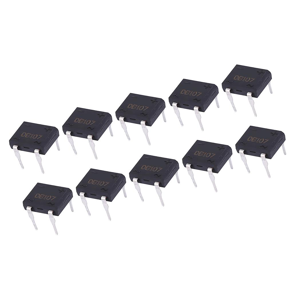 DB107 Bridge Rectifier for Household Appliances Industrial Electronic Circuit 1A 1000V(10Pcs)