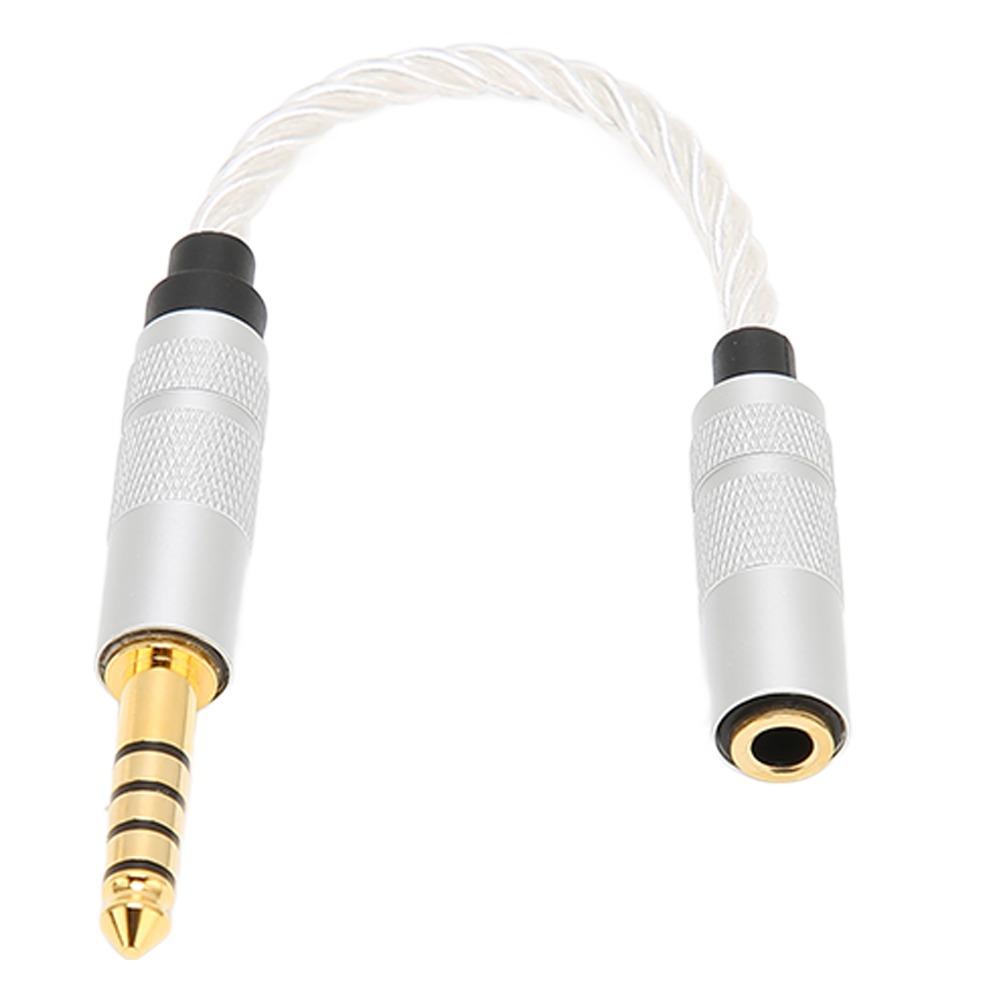 

15cm length 4.4mm Balanced Male to 3.5mm Stereo Female Plug-and-Play Gold Plated Audio Adapter Cable Hi-Fi Audio Cord