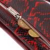 Stylish Women's Wallet Clutch Made of Genuine Leather with Snake Embossing CANPELLINI Wallet 21538 Multicolored