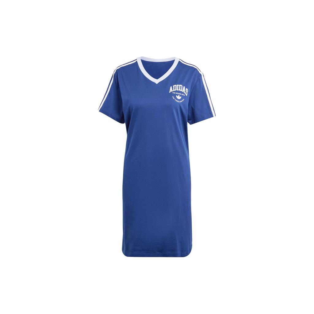 Adidas Originals Vrct Graphic Tee Dress Women Dresses Dark-Blue IT9853