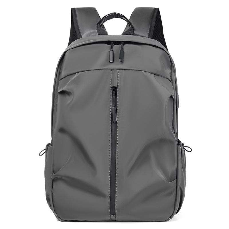 Men's Oxford Cloth Business Backpack with Logo - Laptop and Travel School Bag
