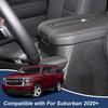 Center Armrest Box Switch Button Knob Cover For SuburbanYUKON +Carbon Fiber
