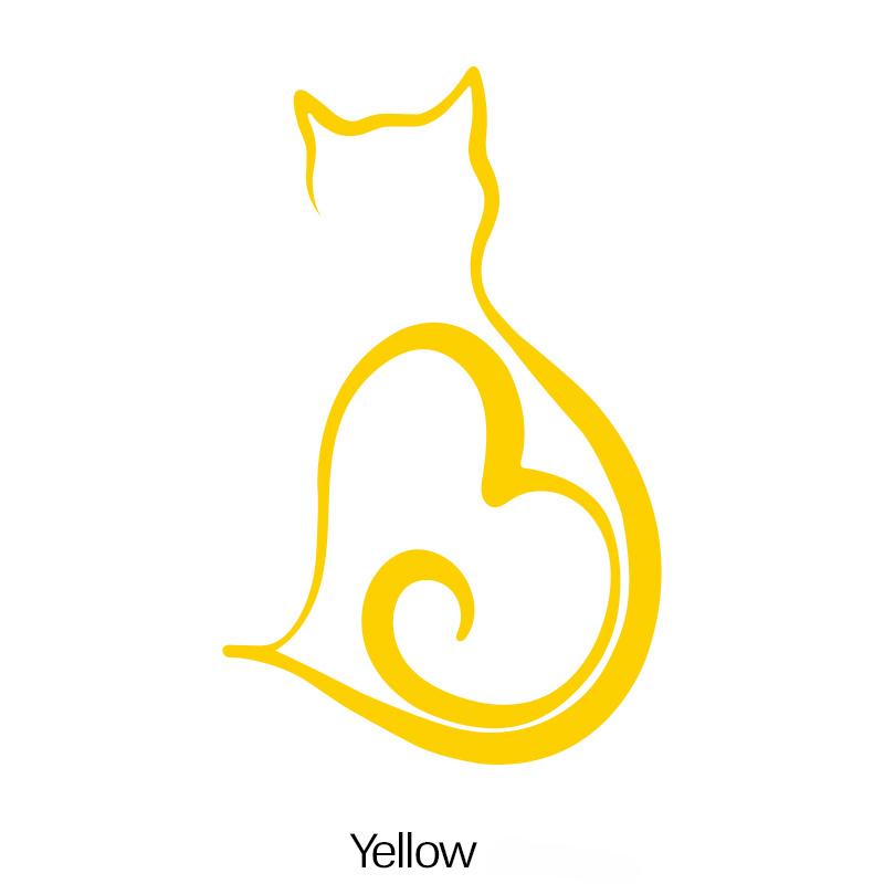 Katter Elsker Hjerte Bilklistremerker for Vindu Støtfanger Styling Dekorasjon Ripe Dekning Biltilbehør Selvklebende Vinylmerker