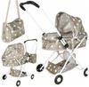 Ikonka Doll Stroller Gondola Deep with Stars