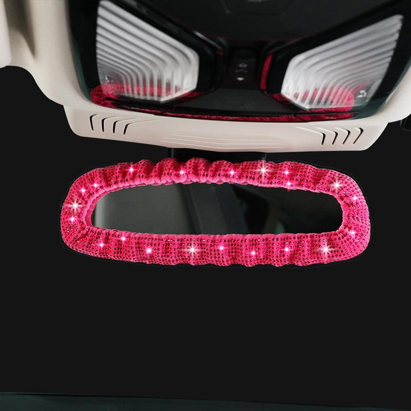Rhinestone Full Diamond Rearview Mirror Cover for Cars