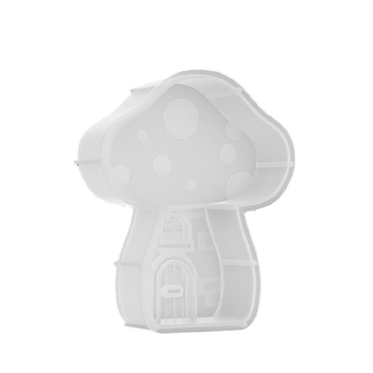 Mushroom House Silicone Molds for Candle Soap Mushroom Shape Silicone Molds Gypsum Silicone Molds for Home Decoration
