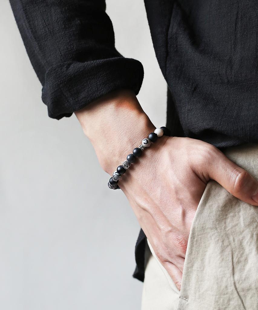Aekki Mulklock Picasso Jasper Gemstone Bracelet