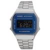 CASIO A168WEM-2B Standard Digital Watch silver x dark blue