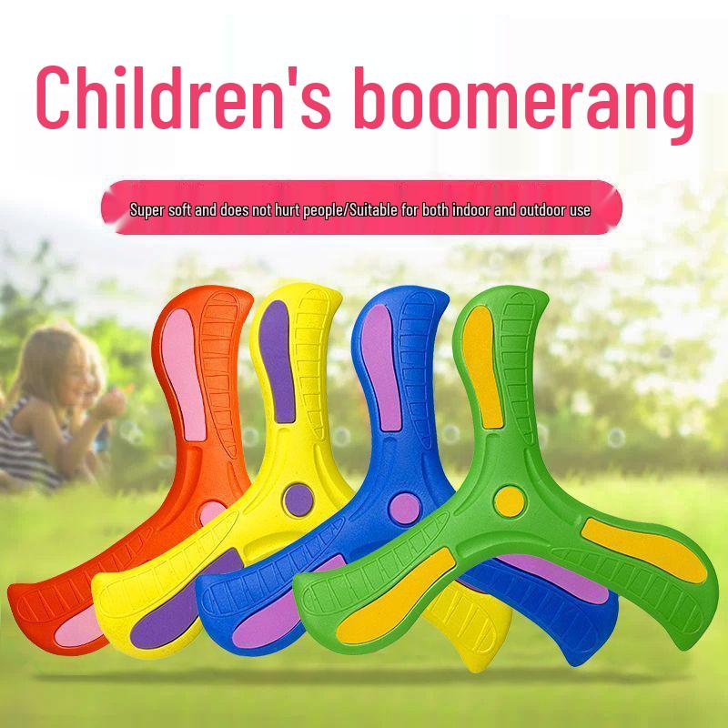 Kids' Boomerang Toy: Safe Outdoor Parent-Child Game with Return Feature