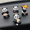 4 Stuks Kungfu Panda's Auto Interieur Middenconsole Navigatiescherm Decoratie Dieren Navigatie Decoratie Voor Computerscherm #470083