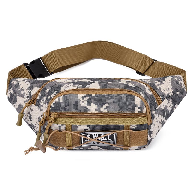 Camouflage Outdoor Mountaineering Fanny Bag Versatile Fashion Trend Shoulder Fanny Bag Running Sports Cycling Messenger Bag Bag
