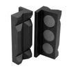 MUTEKI Splitter Vise Jaw Protective Insert, Magnetic Vise Jaw Pad Cover with Aluminum Alloy Line (Black)