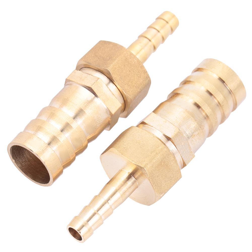 Brass Fitting Hose Barb Tail Reducer Reducing Plug Connector (6mm 16mm 2pcs)