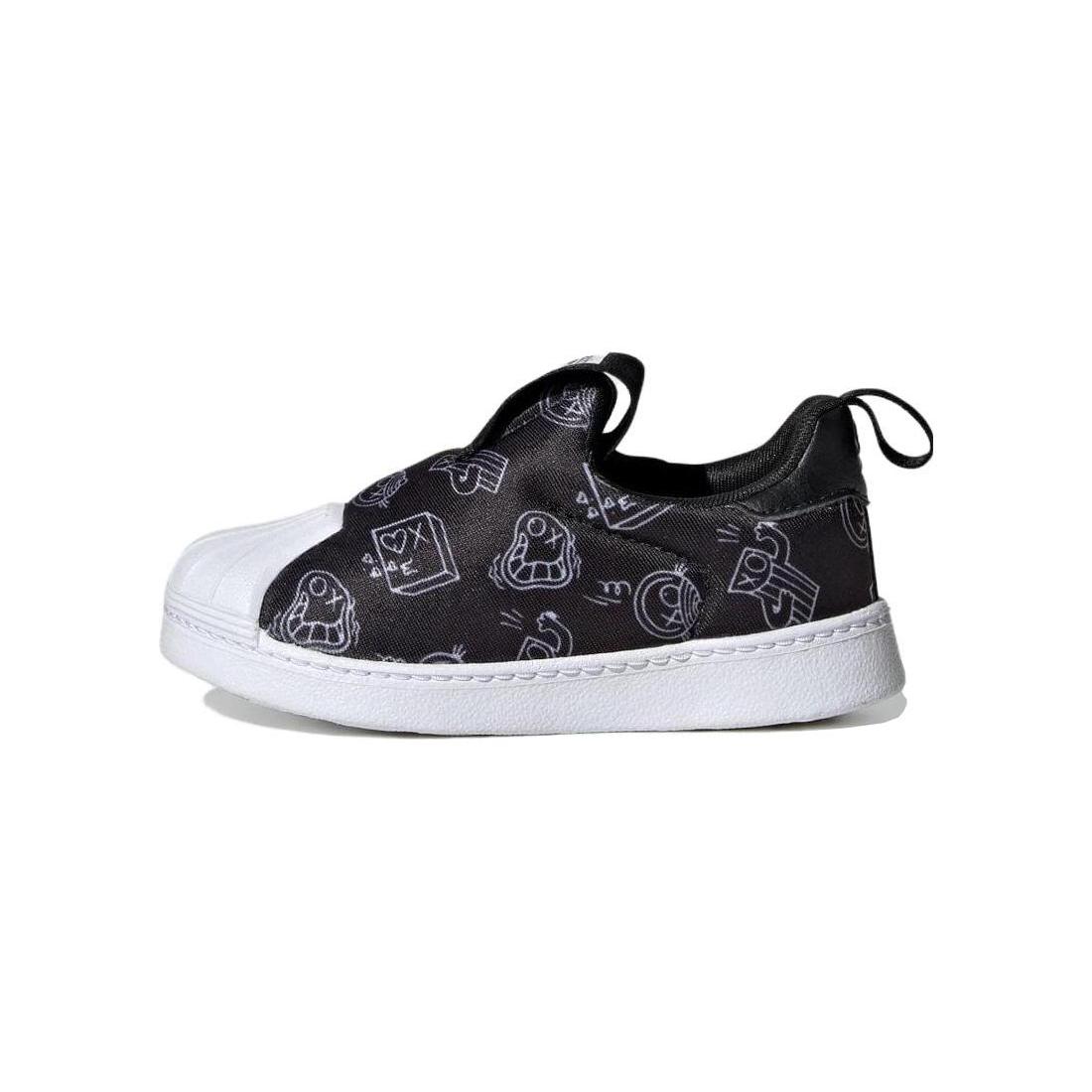 

Adidas Originals SUPERSTAR 360 Comfortable Slip Resistant Abrasion Resistant Low top Skateboard Shoes Black White HQ4099 22