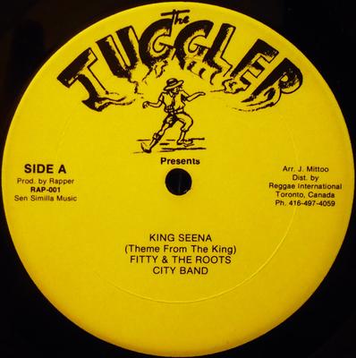 12-Zoll Schallplatte FITTY  THE ROOTS CITY BAND  King Seena Theme From The King RAP001 Juggler Kanada Reggae Ska  Dub Gebraucht